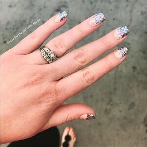 *Retired, HTF* Color Street: Cuban Summer | Neutral Nude Beige Glitter Party